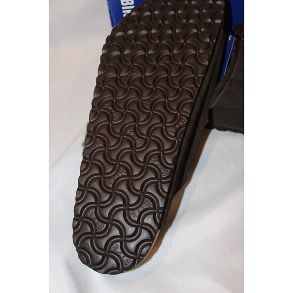 BIRKENSTOCK MEN'S ARIZONA SHEARLING SANDALS MOCHA EU 45 US 12 REGULAR NIB - Picture 6 of 6